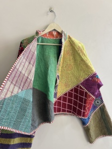 Lot de vestes Kantha vintage réversibles pour femmes, manteaux brodés, vestes Suzani - Product Image 3