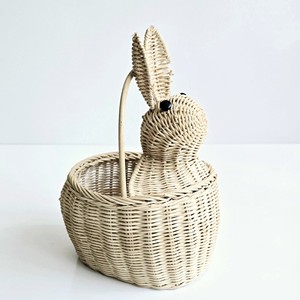 Scallop edge rattan container basket personalized easter baskets versatile decor containers - Product Image 6