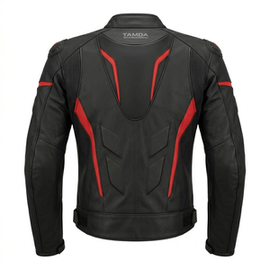 Men's <b>Biker</b> Leather <b>Jacket</b> – Custom Motorcycle Racing Motorbike Auto Racing Wear Online Sale - Product Image 2