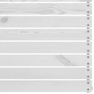 Sofá Modular Estándar para Jardín, de Madera de Pino Sólido Blanco - Product Image 4