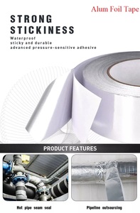 2インチ、3インチ、4インチの耐火・防水アルミ箔テープ（ライナー付き）、窓、ダクト、冷蔵庫用アルミ箔テープ - Product Image 6