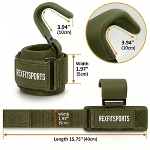 Ganchos de Agarre para Levantamiento de Pesas de Marca Privada para Gimnasio, para Entrenamiento de Fuerza y Ejercicios de Tracción, Equipo de Gimnasio al por Mayor, Suministro OEM - Product Image 5