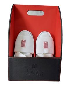 Hotel Hospitality Essentials Cuero Bambú Bandeja para servir Caja de pañuelos Menú Carpetas Carpeta de facturas Contenedores de cuero que incluyen vidrio - Product Image 5