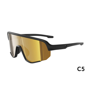 Nouvelles lunettes de soleil de sport UV400 étanches, anti-lumière bleue et anti-polarisation, pour la randonnée en montagne, le cricket et le cyclisme, surdimensionnées, blanc/gris - Product Image 3