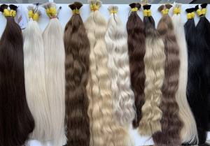 Extensiones de cabello crudo virgen vietnamita de un solo donante superventas Super doble dibujado Natural recto oscuro a granel - Product Image 3