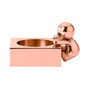 Soporte de luz de té pulido de cobre en metal Premium con forma cuadrada perfecto para vajilla elegante y decoraciones para eventos - Product Image 1