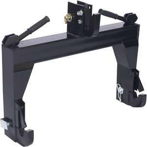 Attacco Rapido a 3 Punti Nero con Capacità di 3000 LBS per Trattori - Product Image 1