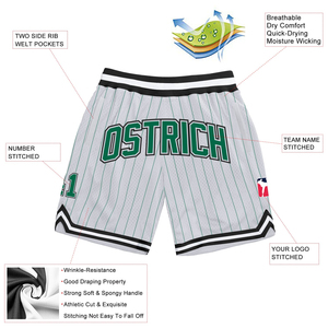 Pantalones Cortos de Baloncesto Personalizados para Hombre, Logotipo Impreso por Sublimación, Secado Rápido, Transpirables, Tela de Malla 100% Poliéster, Múltiples Posiciones para Logotipo - Product Image 4