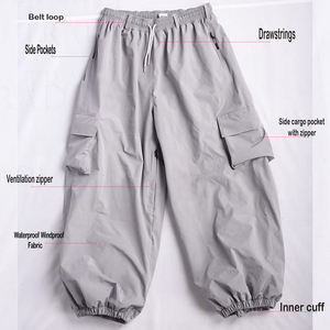 Custom <b>Puff</b> Print Embroidery Baggy Sweat Pants Mens Heavyweight Cotton Fleece Wide Leg Streetwear Loose Fit Casual Jogger Baggy - Product Image 2