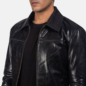 Blouson en cuir de luxe pour homme – Tendance, décontracté, style motard – Fabricant 2026 - Product Image 6