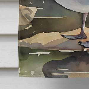 Pato pelirrojo, poste de porche grande, cartel decorativo para patio, poliéster Multicolor, tamaño de casa, ilustraciones para colgar en la pared, Multicolor - Product Image 4