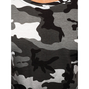 Camiseta de Manga Corta para Hombre, Cuello Redondo, Corte Ajustado, Tejido de Punto, Informal, Transpirable, Largo Regular, 100% Algodón, Estampada, Ecológica, 220g - Product Image 6