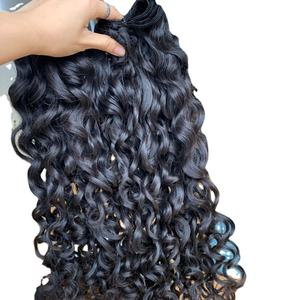 CDYHAIRVN Cabello Humano Rizado Italiano de Color Negro Natural, Extensiones de Una o Dos Capas para Mujeres, Uso Diario, Sin Caída - Product Image 2