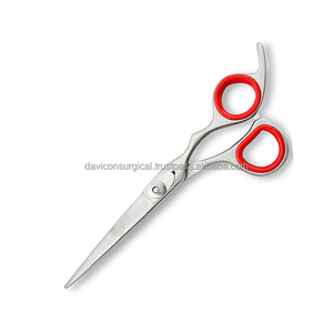 DAVICON Barber Scissor With Red <b>Ring</b> | Sharp Polished Barber Scissors Professional Stainless Steel Salon Scissors - Product Image 2