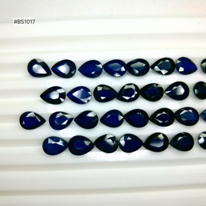 Saphir bleu naturel exclusif de Madagascar, qualité 3A, formes ovales et poire mélangées, 208,32 ct, pierres précieuses facettées en vrac - Product Image 4