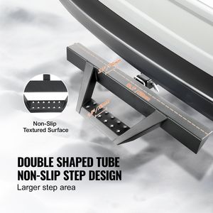 Robusto Supporto per Gancio di Traino in Acciaio da 2 Pollici con Capacità di Carico di 300 LBS e Protezione per Paraurti Posteriore con Blocco a Perno - Product Image 4