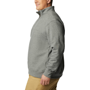 Sweat-shirt zippé pour homme, logo personnalisé, molleton de coton, col quart zippé, pull uni, sweat-shirt vierge pour homme - Product Image 4