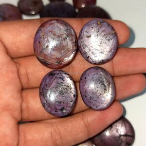 Cabochon rubis étoile naturelle Cabochon en vrac poli à la main vente en gros Reiki Chakra cristal de guérison cabines de pierres précieuses - Product Image 3