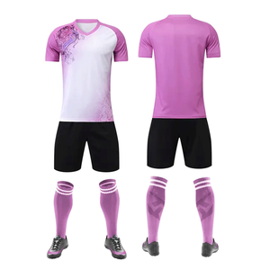 เสื้อฟุตบอลโพลีเอสเตอร์ 100% แบบกำหนดเอง ระบายอากาศได้ดี แห้งเร็ว คอวี แขนสั้น ชุดฝึกซ้อมทีมฟุตบอลแบบยูนิเซ็กซ์ ชุดทีมแบบกำหนดเอง - Product Image 6