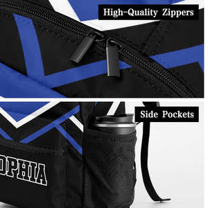 Large Load Bearing OEM Heat-Transfer Printed Polyester 160g Glitter Cheer <b>Backpack</b> for Women's High Quality Casual Sports - Product Image 6