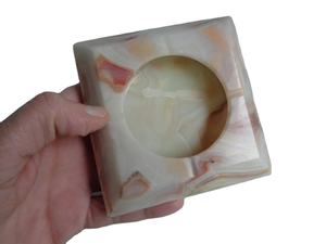 Cendrier à cigarettes Onyx marbre rose, cendrier en onyx, cendrier en marbre Onyx - Product Image 5