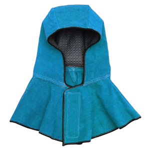 Top Grade Cowhide Suede Split Leather Welding Hood Industrial Safety Fire Protection <b>Level</b> Heat Resistant Clothing - Product Image 3