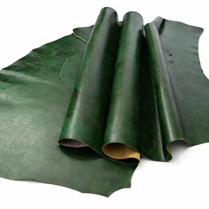 Cuir de chamois premium, cuir naturel enduit, feuille de cuir pour sacs, portefeuilles, ceintures, costumes, accessoires, matériel artisanal - Product Image 1