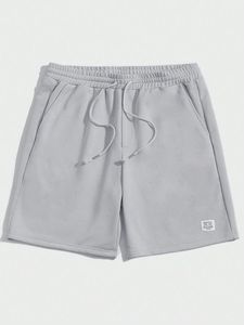 Ensemble T-shirt et short pour homme en jersey noir, style streetwear, avec imprimé graphique sur le devant, short à taille élastique, tenue décontractée d'été - Product Image 2