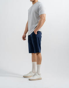 T-shirt pull à col rond vintage surdimensionné en coton 100% lourd pour homme, nouvelle collection printemps-été - Product Image 3