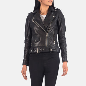2026 Latest Fashion <b>Women's</b> Casual Solid Leather <b>Jacket</b> for Winter Breathable with Nylon Lining Plain Dyed Popular Design - Product Image 6