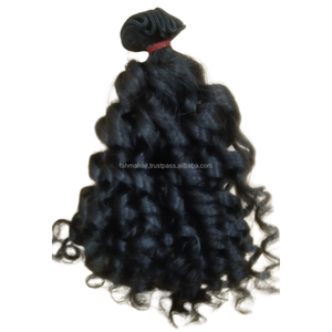 Nouveau traitement à la vapeur 100% vierge Remy Extensions de cheveux humains indonésien naturel cheveux bouclés cuticule alignée nouvelle-zélande source - Product Image 1