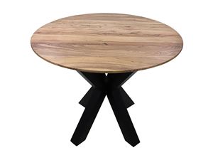 Mesa de Comedor Redonda Minimalista de Madera Maciza de Acacia para Hoteles y Restaurantes Comerciales - Product Image 3