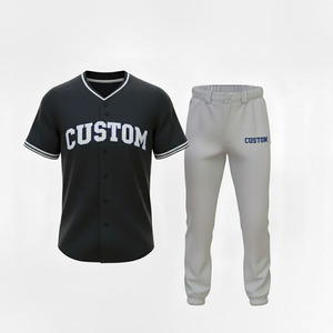 Uniformes de Béisbol y Sóftbol Personalizados para Adultos Unisex, Transpirables, Tallas Grandes, Jersey Cosido con Bordado Sublimado, 100% Poliéster de Secado Rápido - Product Image 6