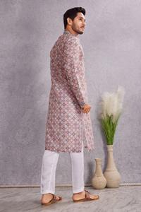 100% Cotton Digital Printed Textured <b>Men's</b> Long <b>Kurta</b> Eid Diwali Festival Wear <b>Kurta</b> Available at Affordable Price for <b>Mens</b> - Product Image 4