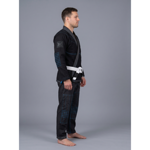 กางเกงกิโมโน BJJ พรีเมียม ผ้าริปสต็อป แต่งลายทองด้วยผ้าฝ้ายซาชิโก้ เย็บอย่างมืออาชีพ สำหรับยิวยิตสู ได้รับการรับรองจาก IBJJF เหมาะสำหรับการฝึกซ้อม - Product Image 3