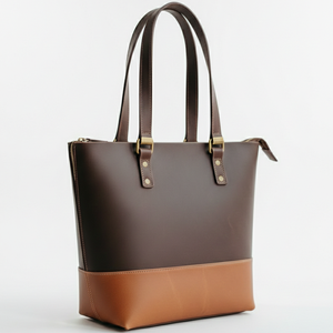 กระเป๋าถือผ้าแคนวาสคุณภาพสูงสำหรับผู้หญิง พร้อมหูหิ้วหนัง  กระเป๋าช้อปปิ้งพกพาสะดวก  และกระเป๋าผ้าแคนวาสปักโลโก้ มีจำหน่ายแล้ว - Product Image 1