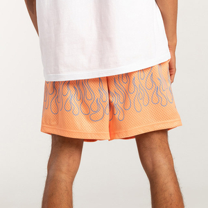 Custom Men Casual Mid Mesh Shorts Breathable Quick Dry Eco-Friendly Drawstring Closure Gym Workout Athletic Basketball Training - Product Image 4
