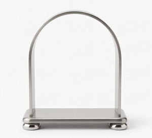 Porte-serviettes en acier inoxydable couleur argent pour la maison et la cuisine, vaisselle de table, design moderne, utilisation hôtelière - Product Image 4