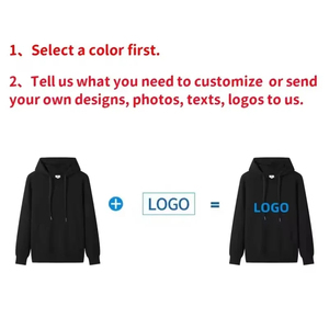 เสื้อฮู้ดดี้ผ้าฟลีซคอตตอน 100% แบบยูนิเซ็กซ์ พิมพ์ลายพัฟฟ์  สำหรับฤดูหนาว  ปักลายได้ตามสั่ง  สำหรับผู้ชาย ไม่มีลาย - Product Image 6