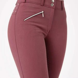Culotte d'équitation personnalisée pour femme, taille haute, avec assise intégrale en silicone, respirante et extensible - Product Image 5