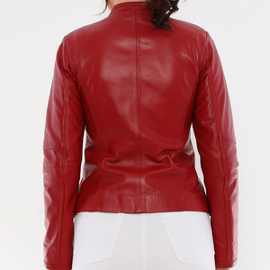 Chaqueta de Cuero para Mujer, Nueva Moda de Invierno, Ropa Exterior Informal, Suave, Cálida, Elegante, de Color Sólido, Resistente al Viento y Transpirable - Product Image 6