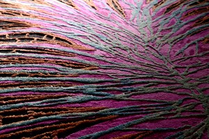 Tapis persan en laine et soie sur mesure de qualité supérieure, tissé à la main, à poils moyens, avec support antidérapant en PVC pour une décoration de luxe - Product Image 2