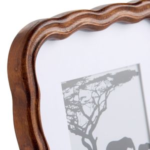 Bohemian Acacia Wood Photo <b>Frame</b> with Natural Finish | Wholesale - Product Image 1