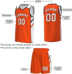 Maillots de sport respirants personnalisés de haute qualité, uniformes de sublimation, vêtements de sport sans manches, vêtements d'équipe de basketball - Product Image 3