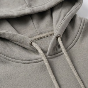 Sweat-shirt à capuche gris unisexe, manches longues, couleur unie, pull décontracté avec cordon de serrage et poche avant pour adultes, vêtements d'automne - Product Image 4