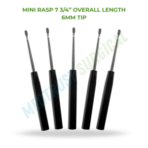 ตะไบกระดูกขนาดเล็ก 7 3/4 นิ้ว ความยาวรวม 6 มม. ปลายตะไบสำหรับศัลยกรรมกระดูกและข้อ ทำจากสแตนเลส - Product Image 2