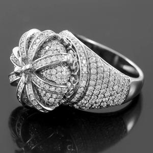 Moissanite Diamond Crown <b>Ring</b> Hip Hop Style Luxury <b>Wedding</b> Anniversary <b>Ring</b> for <b>Men</b> Iced Out VVS 925 Sterling <b>Silver</b> Jewelry - Product Image 2