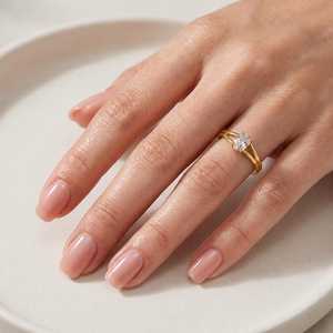 Lab Grown Oval Cut Diamond Engagement <b>Ring</b> Platinum IGI Certificate 10k 14k 18k Solid Gold Luxurious <b>Split</b> Shank <b>Ring</b> For Women - Product Image 5