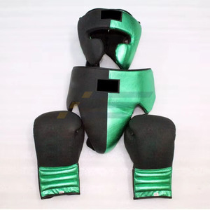 Professional Boxing Set with Leather & PU <b>Gloves</b> for Outdoor Training and Sparring Gear-Custom Boxing Sets - Product Image 2
