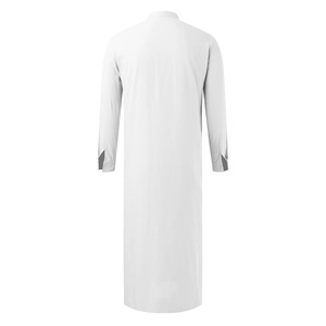 Thobes islamiques pour hommes de haute qualité, à manches longues, en polyester thermique respirant, style vintage, longueur cheville, grandes tailles, personnalisables - Product Image 4